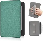 Case for 7 Inch Kindle Paperwhite 12th Gen 2024 and Colorsoft Signature Edition, Auto Sleep Wake, Hand Strap Feature (Green)