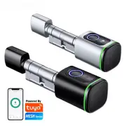 Tuya Smart Fingerprint Electronic lock with Cylinder Lock APP Remote Control Key