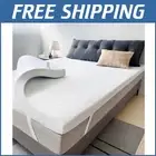 Breathable 2 Inch Queen Memory Foam Topper with Non-Slip Cover - Eco-Friendly