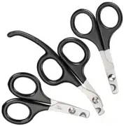 Small Pet Nail Scissors Cat & Bird Grooming Claw Care Black Handles Choose Size