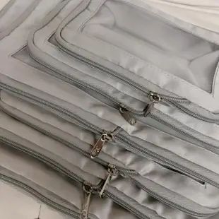 【FIFIOO 杏屋家居】六件組 厚質感緞面旅行收納袋(收納袋 壓縮袋 分隔袋 硬挺非薄款材質)