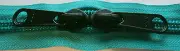 YKK Nylon Coil Zipper Tape # 10 Peacock 25 yards with 25 Black Zipper Sliders