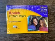 Kodak Picture Paper - Soft Gloss - 20 Sheets - 4”x6” - For Ink Jet Printers