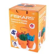 Fiskars Kids Scissors & Caddy 24 COUNT Blunt Tip 5" Class Pack
