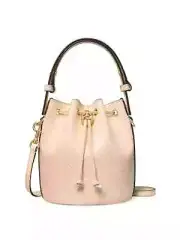 AUTHENTIC Tory Burch T Monogram Leather Bucket Bag