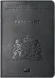 [CHUAN boutique] Netherlands Passport Protection Cover ID Clip Cowhide Retro Boarding Ticket Card Wallet Card Holder Travel Document Holder