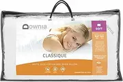 Downia Classique White Duck Feather & Down Pillow, White, Soft