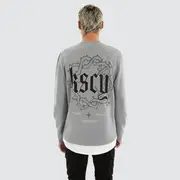 [Kiss Chacey] Weary Layered Sweater Pigment Ultimate Grey