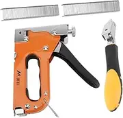 ANDRESLAD 1set Heavy Duty Manual Nailer Portable Nailer Tool for Woodworking Concrete Sturdy Construction Quick Efficient Nail Fastening Multi-purpose Stapler Staples