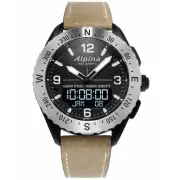 Alpina AL-283LBBW5SAQ6 Men's AlpinerX Light Brown Tan Silver Strap Quartz Watch