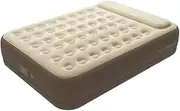 IcyByte Queen Size Air Bed 190x100x40cm Brown with Wireless bulit-in Pump for 3 mins Quick and Easy Inflation/Deflation, Ideal Inflatable Bed for Home, Camping and Guests