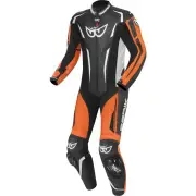 RSF-Teck Perforated Black Orange White One Piece Motorcycle Suit