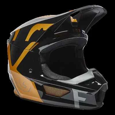 Fox Racing 180 V1 SKEW Off-Road MX Motocross HELMET Black/Gold