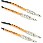 Pro Co BP-3 Excellines Balanced Patch Cable - 1/4-inch TRS Male to 1/4-inch TRS