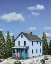 Walthers Cornerstone HO Two-Story Frame House Kit 933-3786