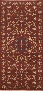 Artisanal Beauty Hand-Knotted Heriz Serapi Indian Wool Carpet 3x6 ft