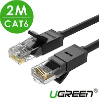 在飛比找Yahoo奇摩購物中心優惠-綠聯 CAT6網路線 黑色 2M