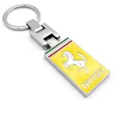 Keyring for Ferrari Car Logo Metal Styling Key Chain Emblem "Double Sided" T1