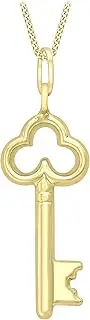 [CARISSIMA] Women's 9ct Yellow Gold Key Charm Pendant