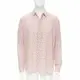 [二手] Saint Laurent 2018 100% silk pink white star print long sleeve shirt EU38 S