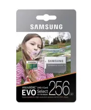 Samsung 256GB Micro EVO select S10 SD card for Galaxy S10 plus S10e S9 S8 note 9