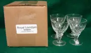 Royal Leerdam BERNINA Cordial Glasses SET OF FOUR More Items Avail MINT IN BOX