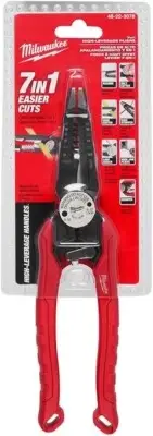 Milwaukee 48-22-3078 7 in 1 High-Leverage Electrician Combination Pliers
