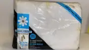 NOS Vintage Percale fitted white Sheet for Double Bed, Fashion Manor by Penneys