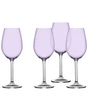 Godinger Set of 4 Meridian White Wine Glasses NoSize Purple