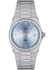 [Tissot] PRX 35mm T1372101135100 Watch In Light Blue