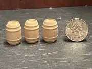Dollhouse Miniature Wood Barrel Set of 3 1:48 1/4 inch scale B519 Dollys Gallery