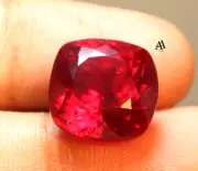 Natural Blood Red Ruby Cushion Cut 12.90 Ct AAAA+ Rare Certified Loose Gemstone