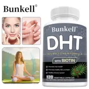 Hair Loss DHT Blocker Biotin Saw Palmetto Supplement Vegen Healthy Strong Hair
