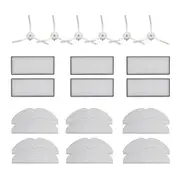 Roborock S8 Accessories Set White (6 x Side Brush + 6 x Filter + 12 x Mop Cloth )