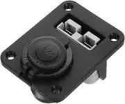 JUMPLAWN 1Set Car Cigarette Lighter Socket with Easy Installation Panel for Cars Boats and Motorcycles Versatile Cigarette Lighter Plug for Convenient Power Access