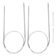 2pcs 31.5" Circular Knitting Needles US 4/3.5mm Needles 5.51" Short