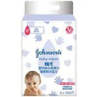 在飛比找樂天市場購物網優惠-嬌生嬰兒 純水柔濕巾 棉柔一般型 100片X3入