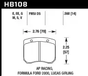 Hawk HB180B.560 (for: BMW)
