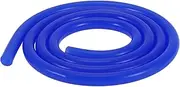 X AUTOHAUX Silicone Vacuum Tubing Hose Automotive Vacuum Line High Temperature 4Ft 1/4" 6mm ID 2.5mm Thickness 1 Pcs Blue 130PSI Max Pressure