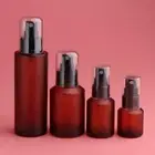 2x Refillable Travel Empty Glass Perfume Spray Bottle Atomiser Pump