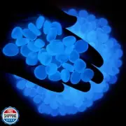 SEETOOOGAMES Glow in Dark Rocks - Glow Pebbles Stones for Outdoor Garden, Aqu