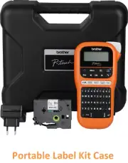 Brother PT-E110VP P-touch Labelling Labeler Machine Printer Set Case Starter Kit