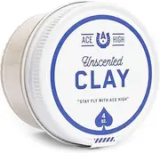 ace high Unscented Hair Clay, Strong Hold, Satin to Matte Finish, Adds Texture and Thickness, 4oz