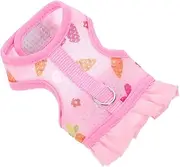 TOGEVAL 1 Set Bunny Vest Ferret Walking Rope Novelty Bunny Leash Small Pet Harness Adjustable Ferret Leash Small Animals Walking Rope Small Animal Harness Pets Outdoor Supplies