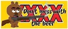 XXXX BEAR STICKER FUNNY BEER FRIDGE STICKER DON'T MESS WITH THE BEER STICKER 2