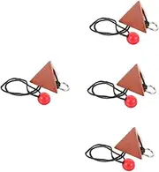 Beavorty Portable Unlocking Wooden Brain Exercise Plaything for Adults Intellectual Buckle Game for Family Develops Problem Solving Skills Coordination