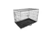 Wire Dog Cage Foldable Crate Kennel 30in with Tray