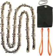 48 Inch High Reach Tree Limb Hand Rope Chain Saw Cuts Branches Easily Manual Poc