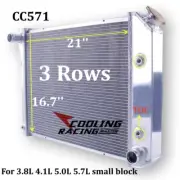 Aluminum Radiator For Chevy 1967-1971 Camaro Nova Chevelle SBC LUXERAD