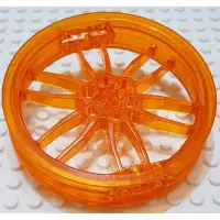 在飛比找蝦皮購物優惠-樂高 88517 70316 透明 橘色 輪框 輪 輪子 車